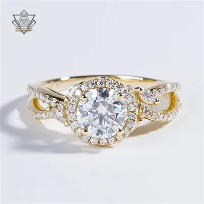 14K zlati zasebni obročki za nalepke